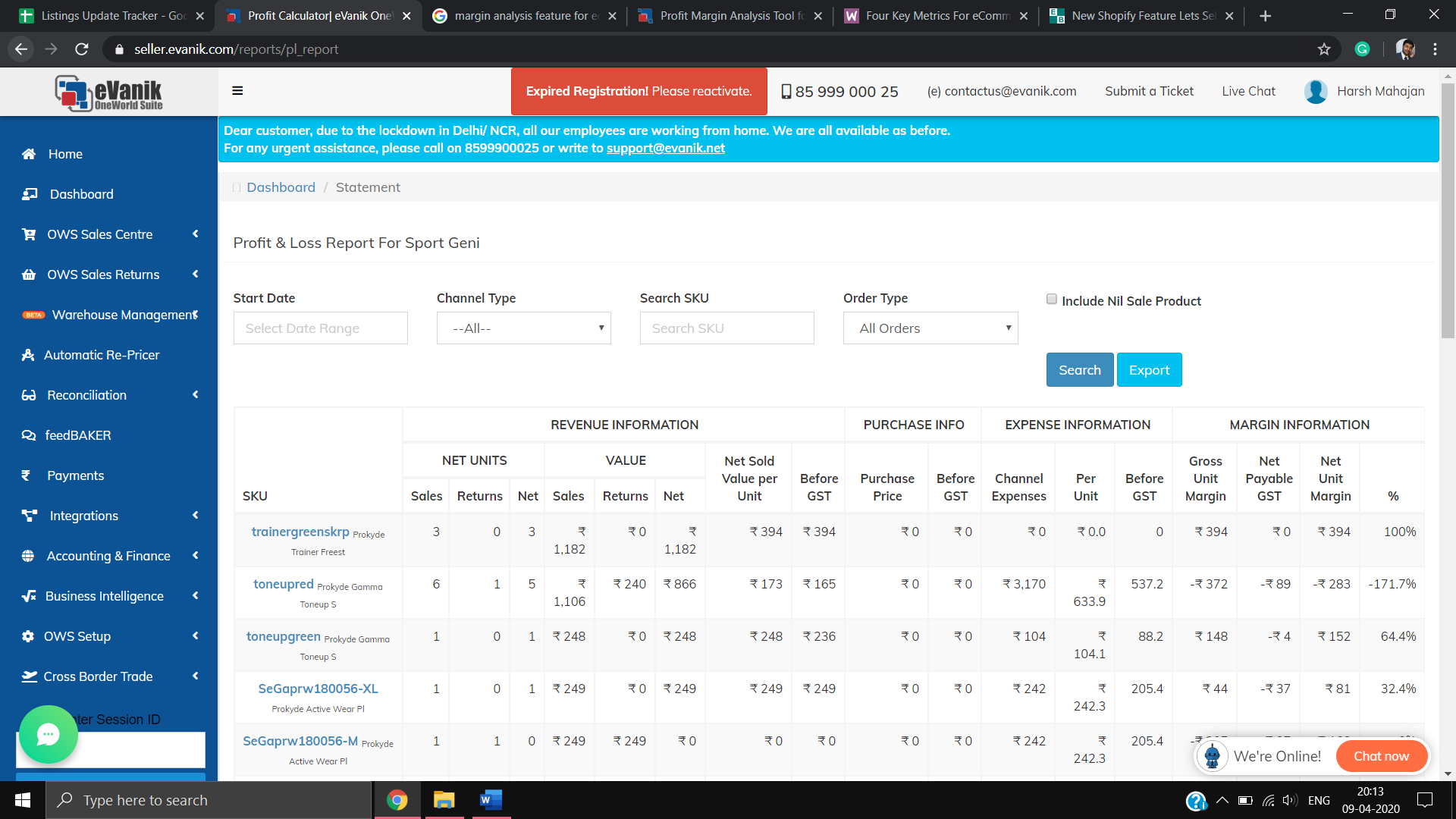 Margin Analysis2